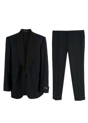 Corneliani Black Extra Fine Wool Single Breasted Suit 2
