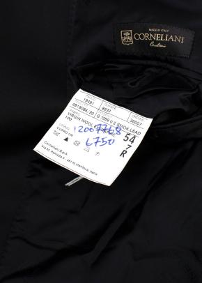 Corneliani Black Extra Fine Wool Single Breasted Suit 8