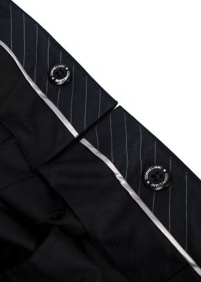 Corneliani Black Extra Fine Wool Single Breasted Suit 16