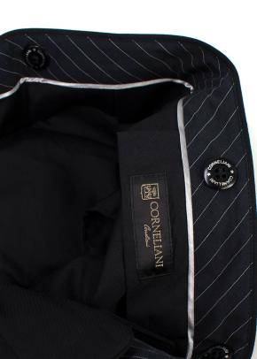 Corneliani Black Extra Fine Wool Single Breasted Suit 15