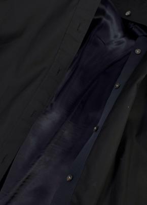 Sacai Cape Black Lace Trimmed A-line Shirt Dress 7