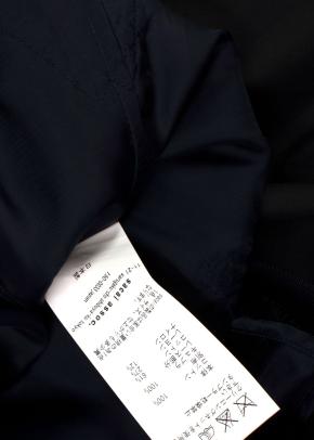 Sacai Cape Black Lace Trimmed A-line Shirt Dress 10