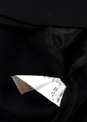 Miu Miu Black Wool Blend Double Breasted Jacket & A-line Mini Skirt 12