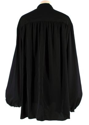 Escada Black Silk Oversize Shirt 5