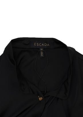 Escada Black Silk Oversize Shirt 2
