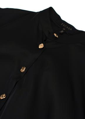 Escada Black Silk Oversize Shirt 6