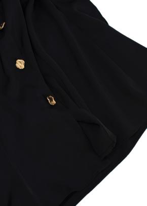 Escada Black Silk Oversize Shirt 4