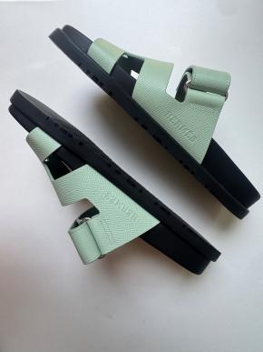 Hermes Vert Jade Chypre Sandals 2