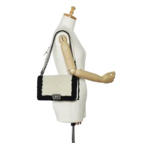 Medium Shearling Boy Flap Bag 9