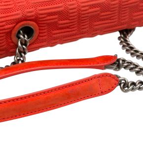 Fendi Red Monogram Midi Chain Baguette 12