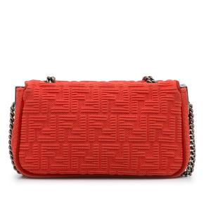 Fendi Red Monogram Midi Chain Baguette 3