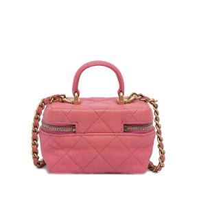 Chanel Pink Caviar Micro Vanity Case 4