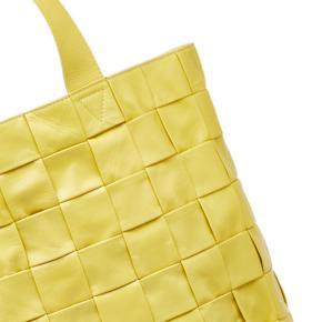 Bottega Veneta Yellow Maxi Intrecciato Cassette Tote Bag 13