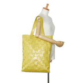 Bottega Veneta Yellow Maxi Intrecciato Cassette Tote Bag 14