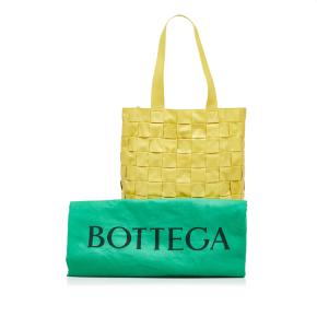 Bottega Veneta Yellow Maxi Intrecciato Cassette Tote Bag 15