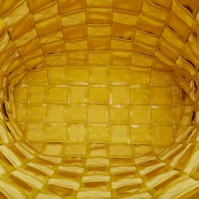 Bottega Veneta Yellow Maxi Intrecciato Cassette Tote Bag 5