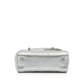 Dior Small Metallic Silver  My Lady Dior Lucky Badges 4