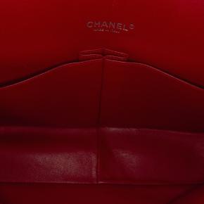 Chanel Red Maxi Classic Lambskin Double Flap Bag 6