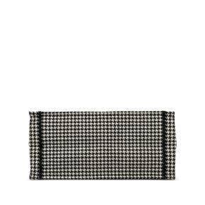 Dior Black & White Medium Houndstooth Embroidered Book Tote 5