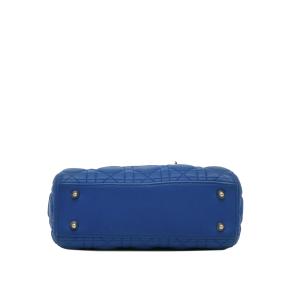 Dior Blue Small Cannage Leather Lady Dior My ABCDior 5