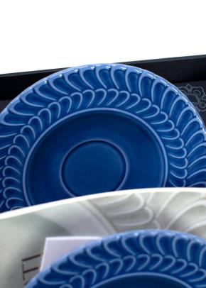 Buccellati Ginori Set of Two Porcelain Tea Cups and Saucers 5