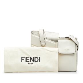 Fendi White Bustine Mini Century Crossbody Bag 10