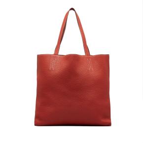 Red Leather Clemence Double Sens 36 3