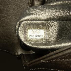 Chanel Grey Mini Embellished  Chevron Envelope Flap Bag 9