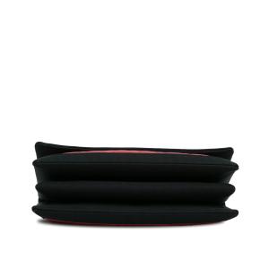 Chanel Red and Black Lambskin Single Flap Bag with Ruthenium Hardware 5