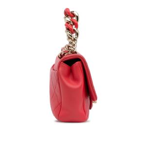 Chanel Coral Mini Rectangular Elegant Chain Single Flap Bag 3