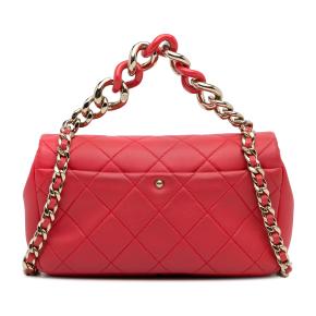Chanel Coral Mini Rectangular Elegant Chain Single Flap Bag 4