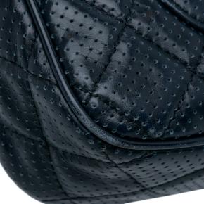 Chanel Navy Perforated Mini Rectangular Flap Bag 14