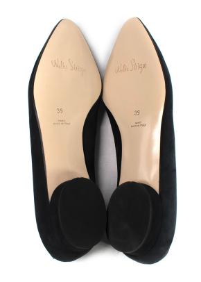 Walter Steiger Black Suede Ballerina Flats 9
