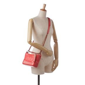 Chanel Coral Small Lambskin Gabrielle Crossbody Bag 10