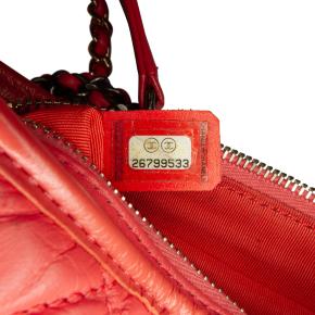 Chanel Coral Small Lambskin Gabrielle Crossbody Bag 8