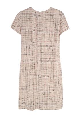 Chanel Baby Pink Tweed Midi Dress 2
