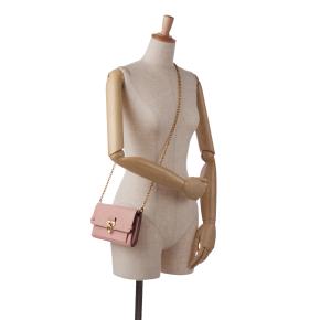 Louis Vuitton Pink Monogram Empreinte Vavin Wallet on Chain 14