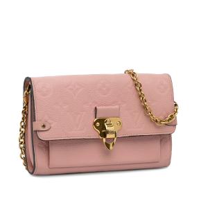 Louis Vuitton Pink Monogram Empreinte Vavin Wallet on Chain 2