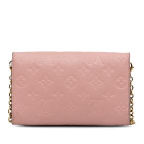 Louis Vuitton Pink Monogram Empreinte Vavin Wallet on Chain 3