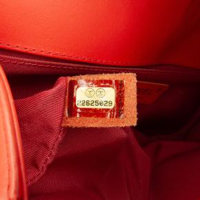 Chanel Red Chevron Medium Calfskin  Boy Bag 8