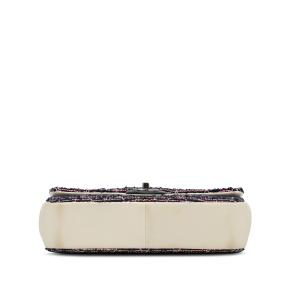 Chanel Navy Small Tweed Single Flap Bag 5