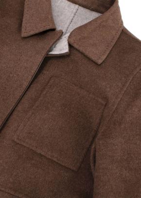 Lafayette 148 Brown Double-face Wool Jacket 3