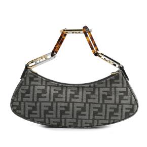 Fendi Grey Monogram FF O'lock Swing Bag 4