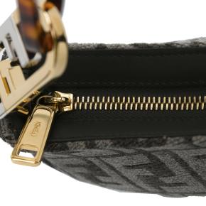 Fendi Grey Monogram FF O'lock Swing Bag 9