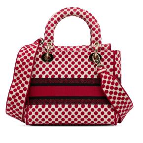 Dior Red and White Medium DiorAmour Dots Lady D Lite 3