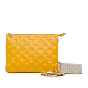 Louis Vuitton Yellow Monogram Coussin PM Shoulder Bag 16