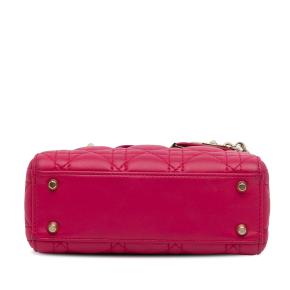 Dior Pink Mini Lambskin Cannage Lady Dior 5
