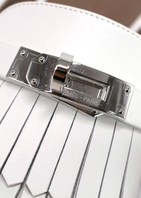 Hermes White Calfskin Oz Mules 7