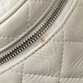 Quilted Whiter Leather Aquarium Backpack 11