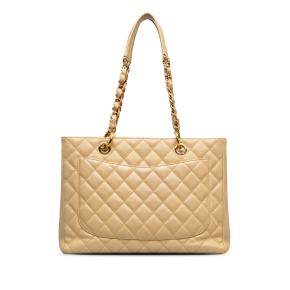 Chanel Nude Caviar Leather Grand Shopping Tote 3